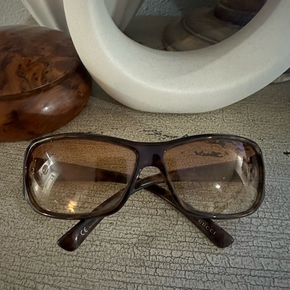 Gucci GG 2574/S Square Havana Brown Sunglasses 62-12-125 - Picture 1 of 8